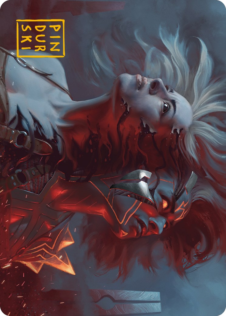 Thrill of Possibility Art Card (Gold-Stamped Signature) [Phyrexia: All Will Be One Art Series] | Tabernacle Games