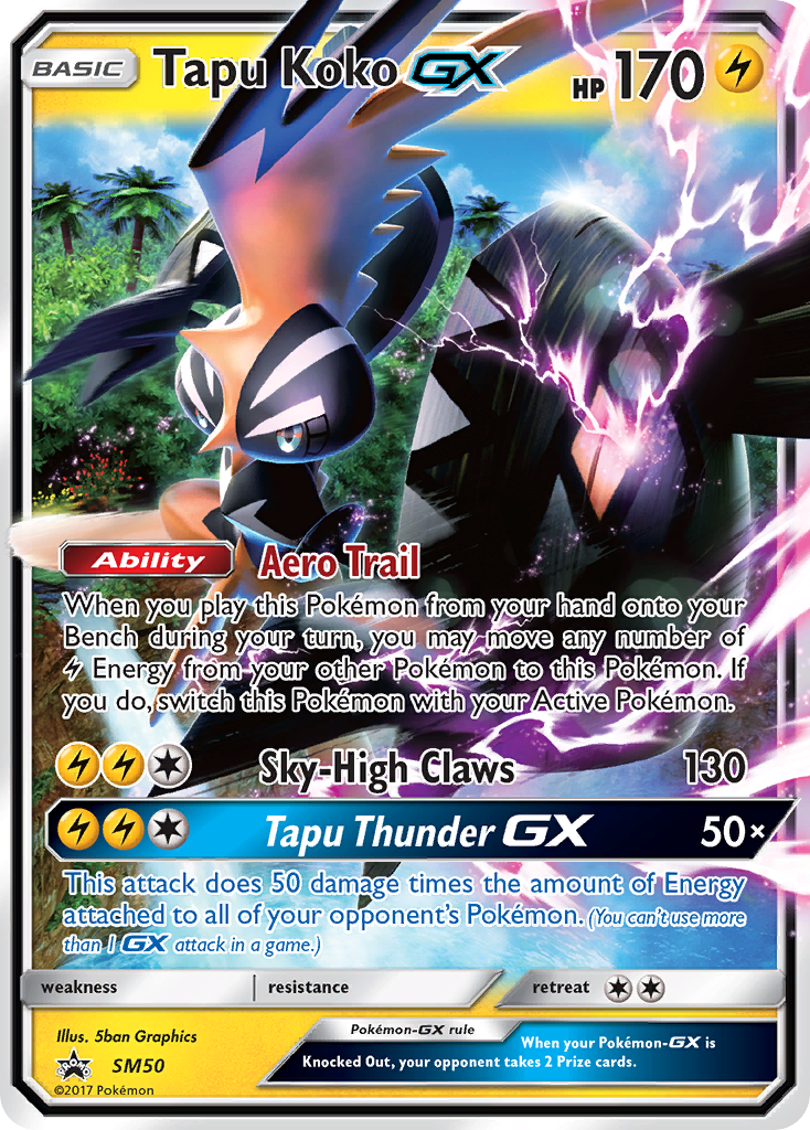 Tapu Koko GX (SM50) [Sun & Moon: Black Star Promos] | Tabernacle Games