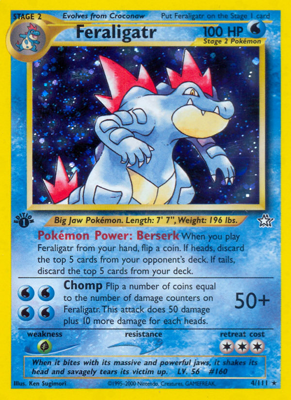 Feraligatr (4/111) [Neo Genesis 1st Edition] | Tabernacle Games