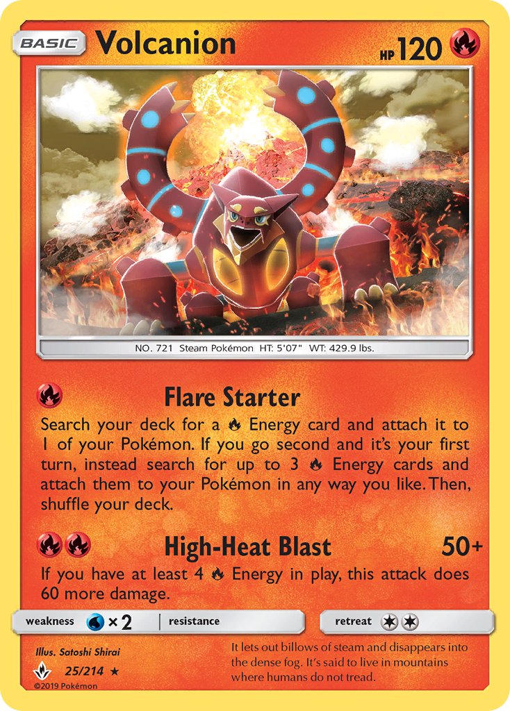 Volcanion (25/214) (Theme Deck Exclusive) [Sun & Moon: Unbroken Bonds] | Tabernacle Games