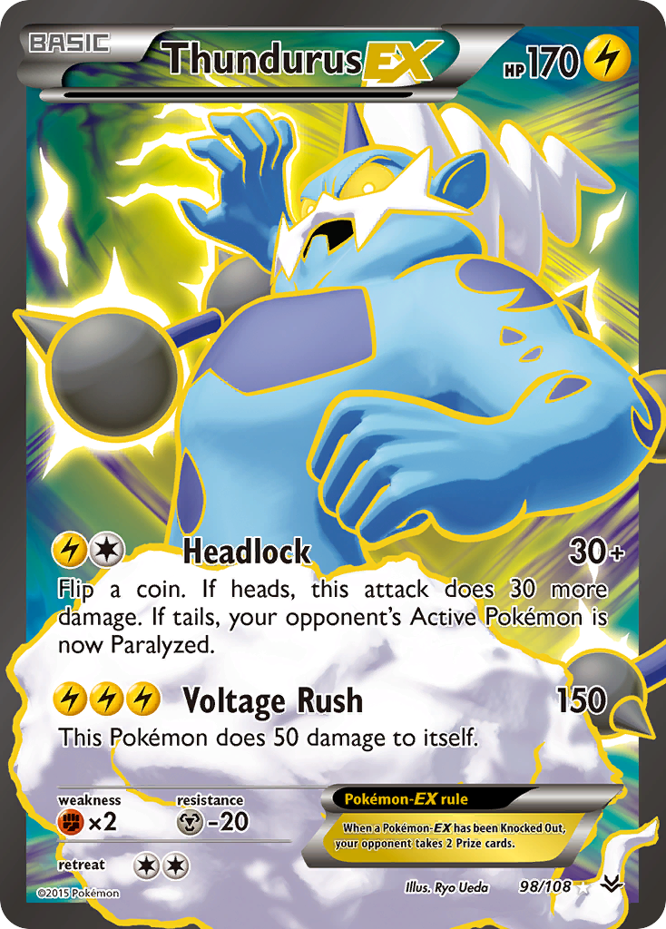 Thundurus EX (98/108) [XY: Roaring Skies] | Tabernacle Games