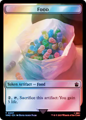 Alien Angel // Food (0057) Double-Sided Token (Surge Foil) [Doctor Who Tokens] | Tabernacle Games