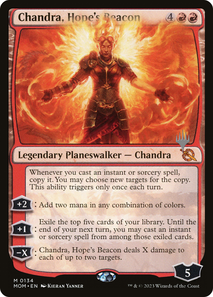 Chandra, Hope's Beacon (Promo Pack) [March of the Machine Promos] | Tabernacle Games