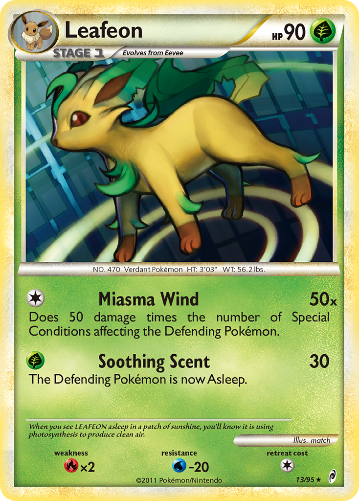 Leafeon (13/95) [HeartGold & SoulSilver: Call of Legends] | Tabernacle Games