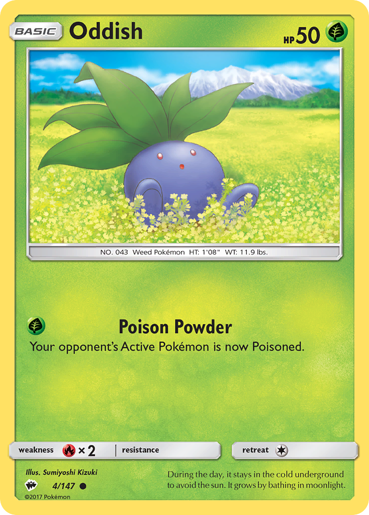 Oddish (4/147) [Sun & Moon: Burning Shadows] | Tabernacle Games