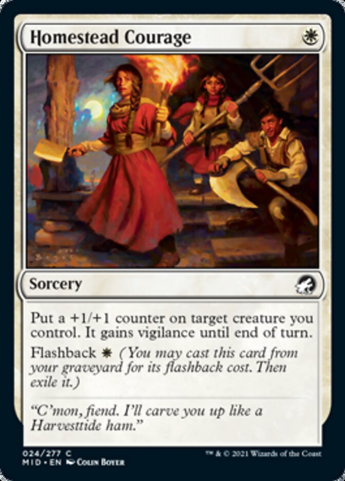 Homestead Courage [Innistrad: Midnight Hunt] | Tabernacle Games