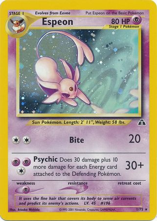 Espeon (1/75) [Neo Discovery Unlimited] | Tabernacle Games