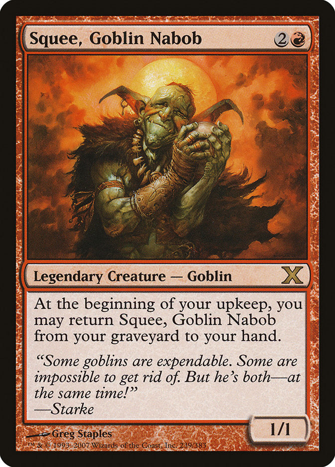 Squee, Goblin Nabob [Tenth Edition] | Tabernacle Games