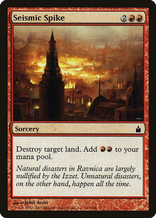 Seismic Spike [Ravnica: City of Guilds] | Tabernacle Games