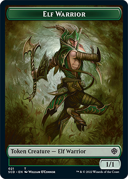 Elf Warrior // Soldier Double-Sided Token [Starter Commander Decks] | Tabernacle Games