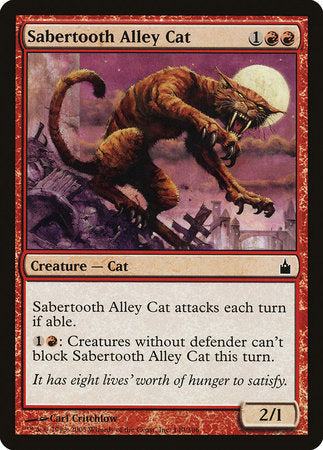 Sabertooth Alley Cat [Ravnica: City of Guilds] | Tabernacle Games