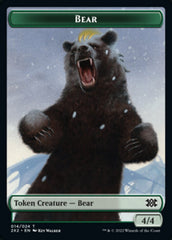 Bear // Phyrexian Golem Double-sided Token [Double Masters 2022 Tokens] | Tabernacle Games
