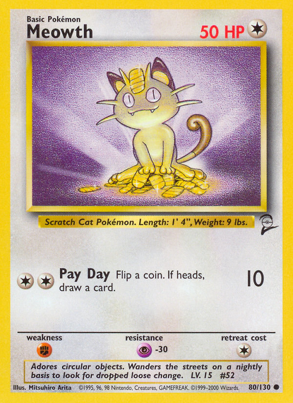 Meowth (80/130) [Base Set 2] | Tabernacle Games