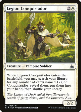 Legion Conquistador [Rivals of Ixalan] | Tabernacle Games