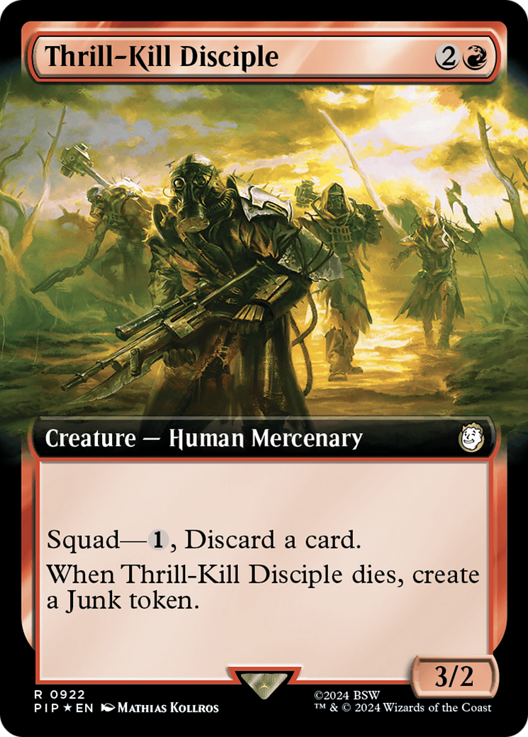 Thrill-Kill Disciple (Extended Art) (Surge Foil) [Fallout] | Tabernacle Games