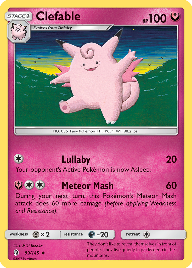 Clefable (89/145) [Sun & Moon: Guardians Rising] | Tabernacle Games