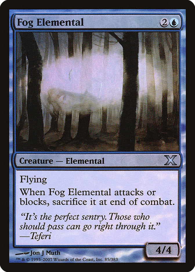 Fog Elemental (Premium Foil) [Tenth Edition] | Tabernacle Games