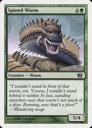 Spined Wurm [Eighth Edition] | Tabernacle Games