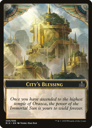 City's Blessing Token (006) [Rivals of Ixalan Tokens] | Tabernacle Games