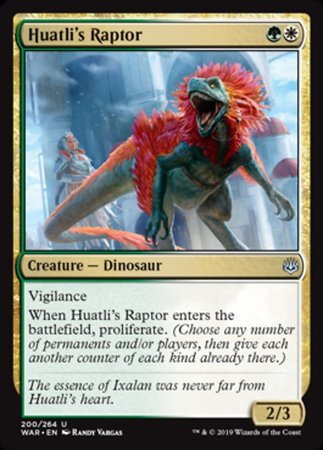 Huatli's Raptor [War of the Spark] | Tabernacle Games