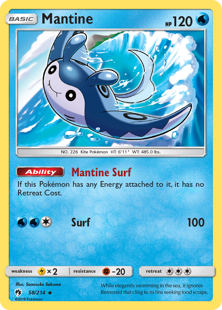 Mantine (58/214) [Sun & Moon: Lost Thunder] | Tabernacle Games