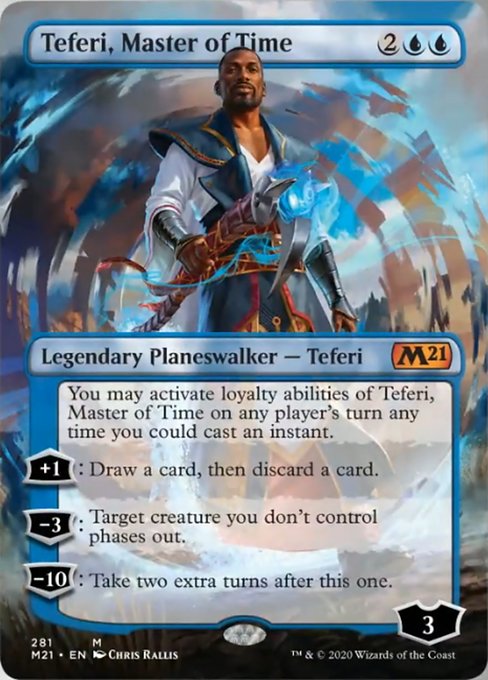 Teferi, Master of Time (Borderless) [Core Set 2021] | Tabernacle Games