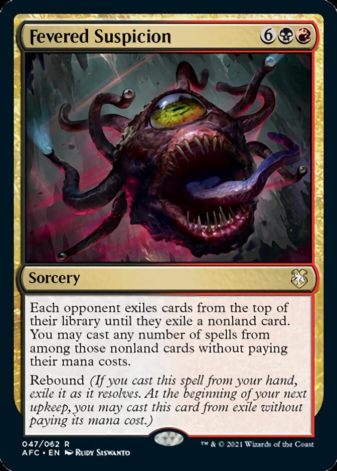 Fevered Suspicion [Dungeons & Dragons: Adventures in the Forgotten Realms Commander] | Tabernacle Games