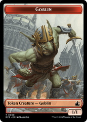 Goblin (0008) // Goblin (0009) Double-Sided Token [Ravnica Remastered Tokens] | Tabernacle Games