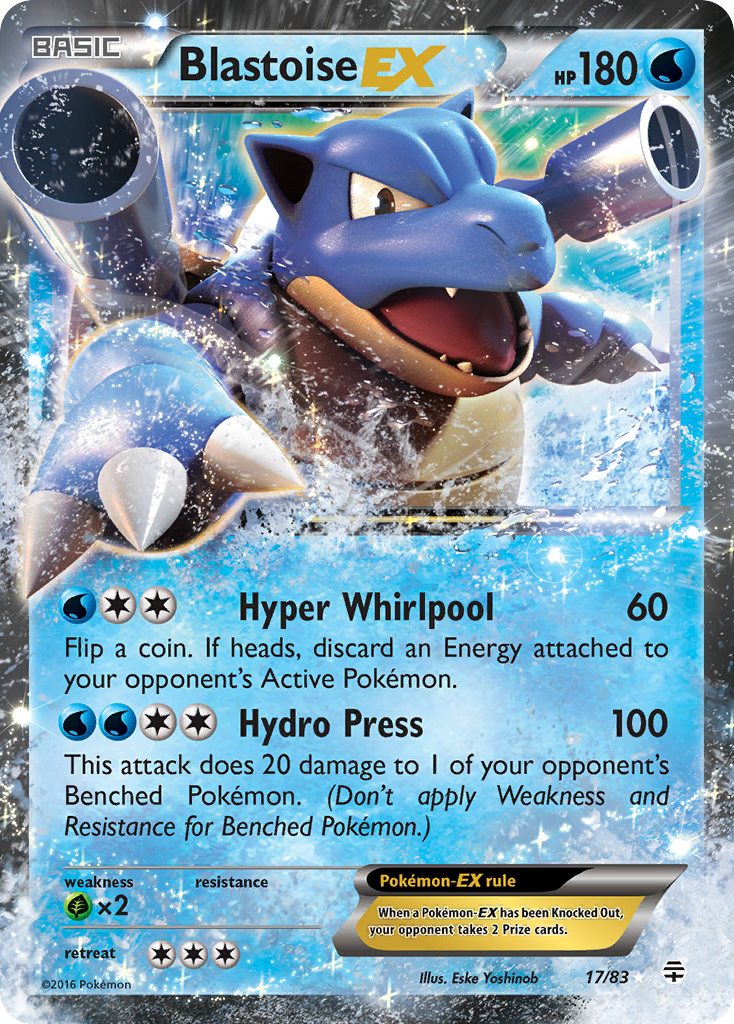 Blastoise EX (17/83) [XY: Generations] | Tabernacle Games