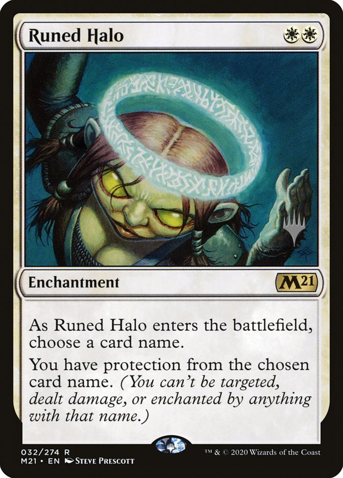 Runed Halo (Promo Pack) [Core Set 2021 Promos] | Tabernacle Games