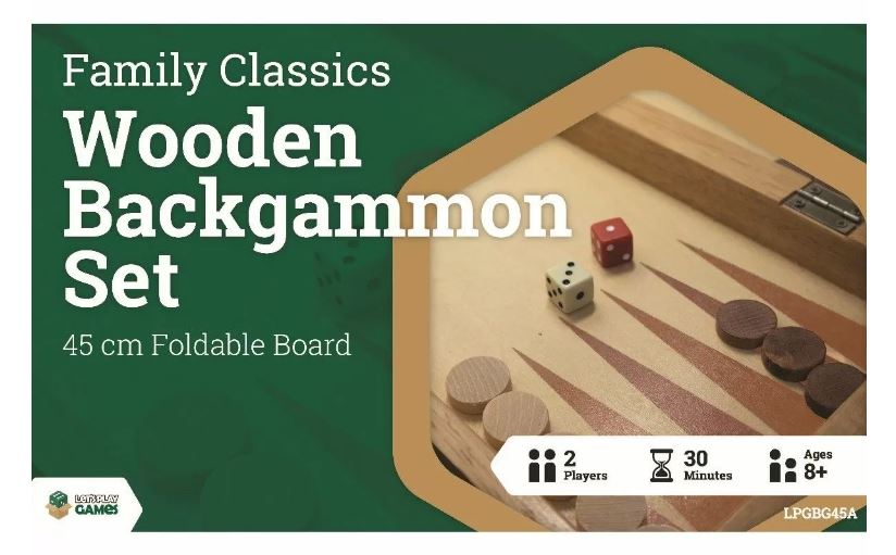 Wooden Backgammon Set (45cm) | Tabernacle Games