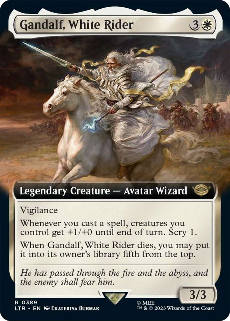 Gandalf, White Rider (Extended Art) [The Lord of the Rings: Tales of Middle-Earth] | Tabernacle Games