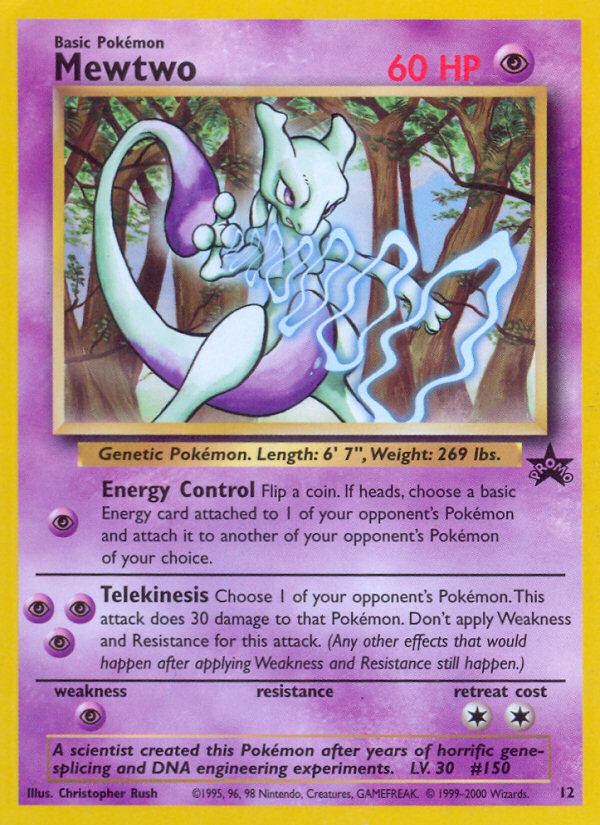 Mewtwo (12) [Wizards of the Coast: Black Star Promos] | Tabernacle Games