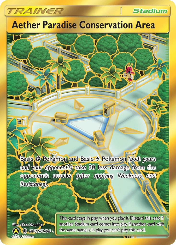 Aether Paradise Conservation Area (SV87/SV94) [Sun & Moon: Hidden Fates - Shiny Vault] | Tabernacle Games