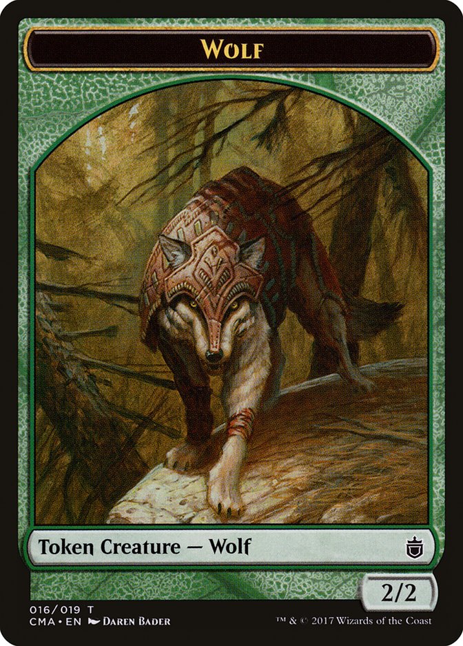 Wolf (016/019) [Commander Anthology Tokens] | Tabernacle Games