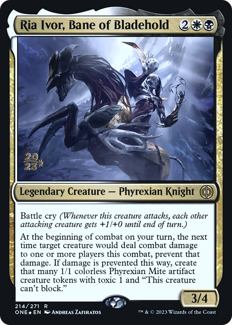 Ria Ivor, Bane of Bladehold [Phyrexia: All Will Be One Prerelease Promos] | Tabernacle Games