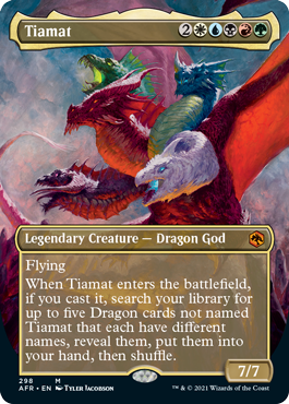 Tiamat (Extended) (Alternative art) [Dungeons & Dragons: Adventures in the Forgotten Realms] | Tabernacle Games