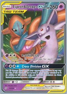 Espeon & Deoxys GX (72/236) (Perfection - Henry Brand) [World Championships 2019] | Tabernacle Games