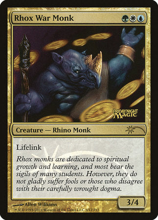 Rhox War Monk [Friday Night Magic 2011] | Tabernacle Games
