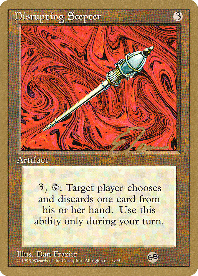 Disrupting Scepter (Eric Tam) (SB) [Pro Tour Collector Set] | Tabernacle Games