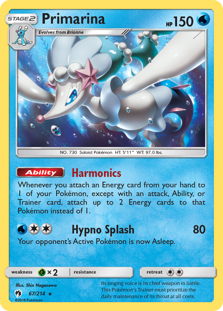 Primarina (67/214) [Sun & Moon: Lost Thunder] | Tabernacle Games