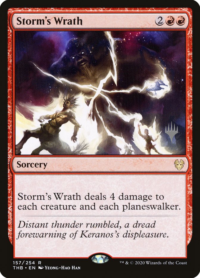 Storm's Wrath  (Promo Pack) [Theros Beyond Death Promos] | Tabernacle Games