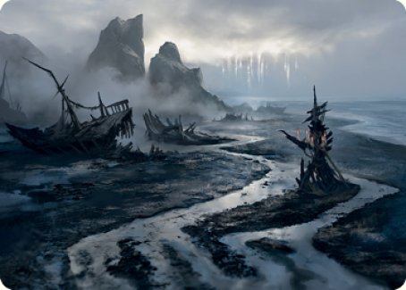 Shipwreck Marsh Art Card [Innistrad: Midnight Hunt Art Series] | Tabernacle Games