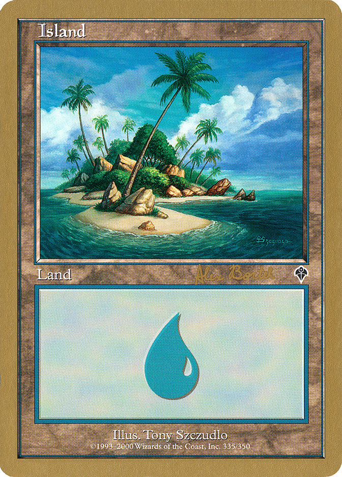 Island (ab335b) (Alex Borteh) [World Championship Decks 2001] | Tabernacle Games