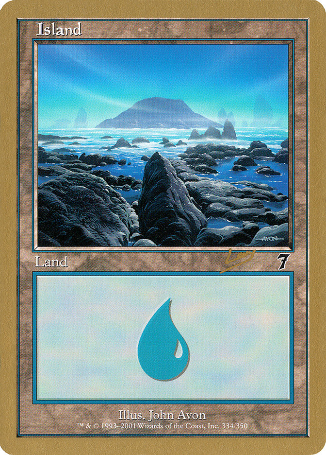 Island (rl334) (Raphael Levy) [World Championship Decks 2002] | Tabernacle Games