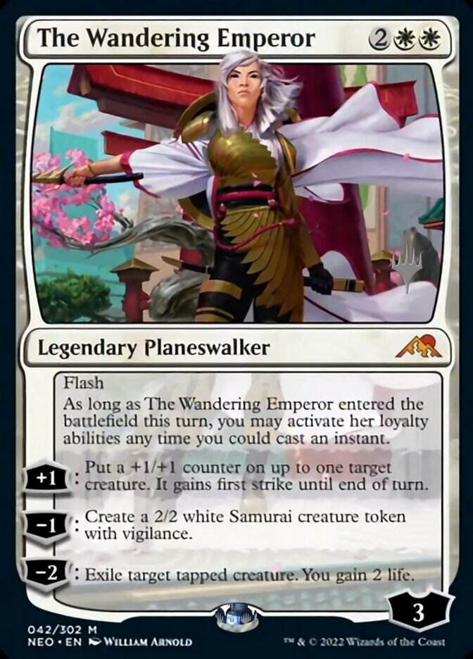 The Wandering Emperor (Promo Pack) [Kamigawa: Neon Dynasty Promos] | Tabernacle Games