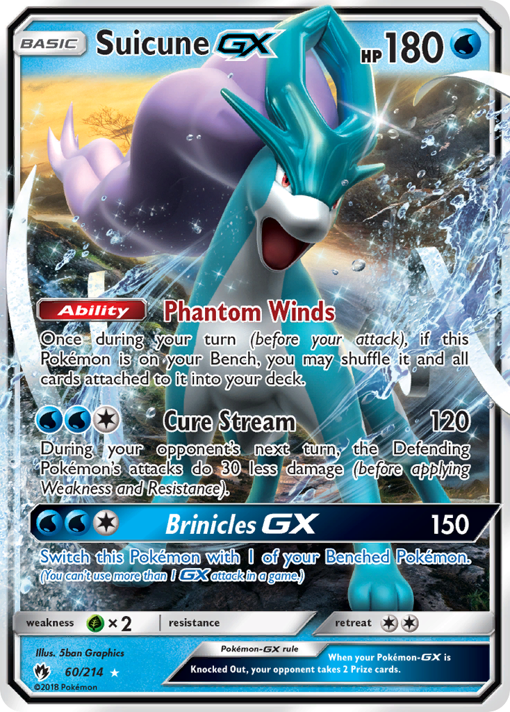 Suicune GX (60/214) [Sun & Moon: Lost Thunder] | Tabernacle Games