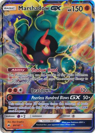 Marshadow GX (80/147) (Jumbo Card) [Sun & Moon: Burning Shadows] | Tabernacle Games