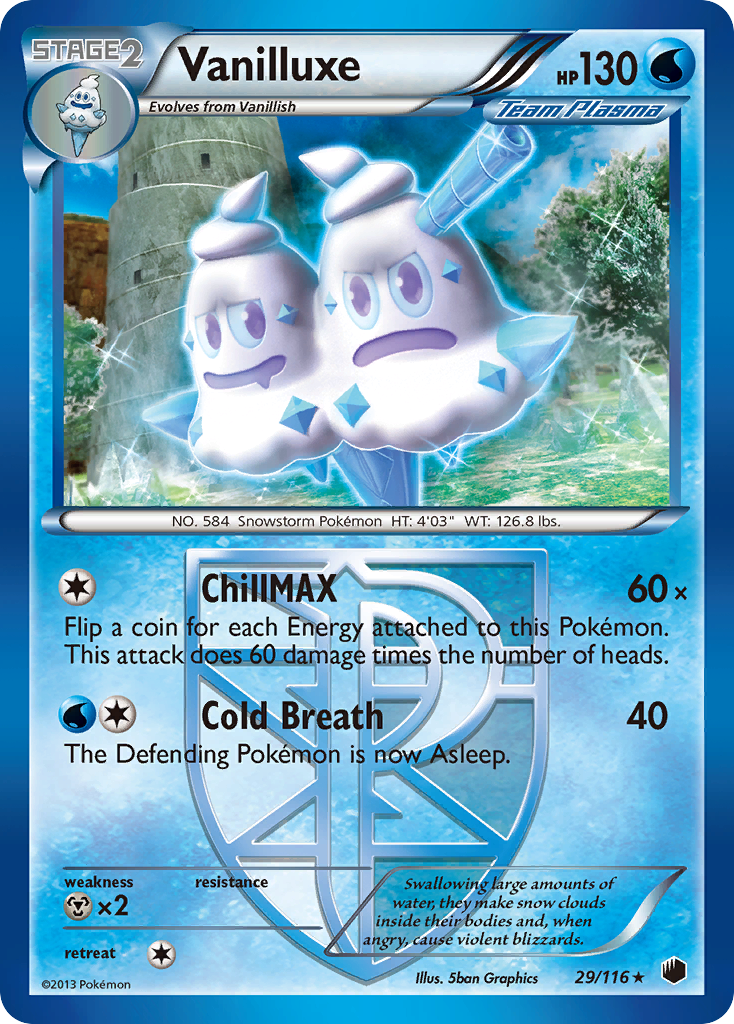 Vanilluxe (29/116) [Black & White: Plasma Freeze] | Tabernacle Games