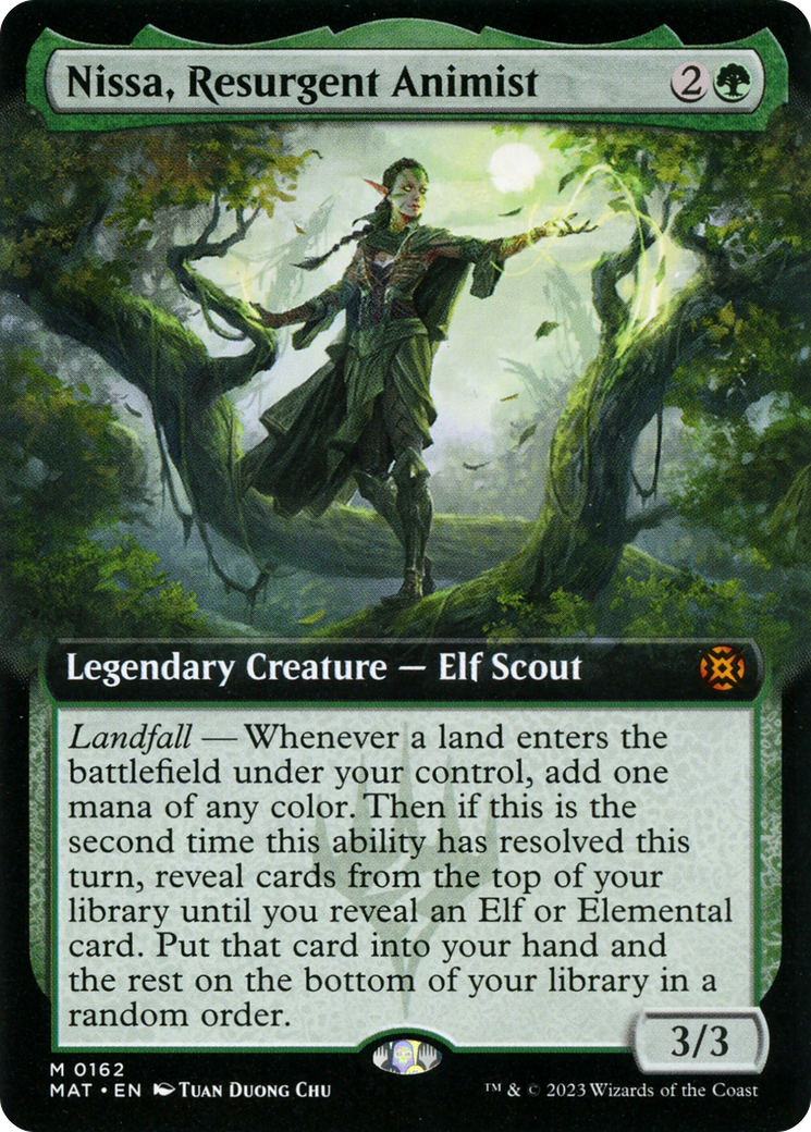 Nissa, Resurgent Animist (Extended Art) [March of the Machine: The Aftermath] | Tabernacle Games